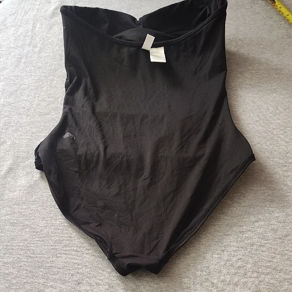 Black Strapless WOMENS ANNE COLE BEAUTIFUL SWIMSUIT SWIMWEAR ONE-PIECE SUIT - Picture 14 of 16